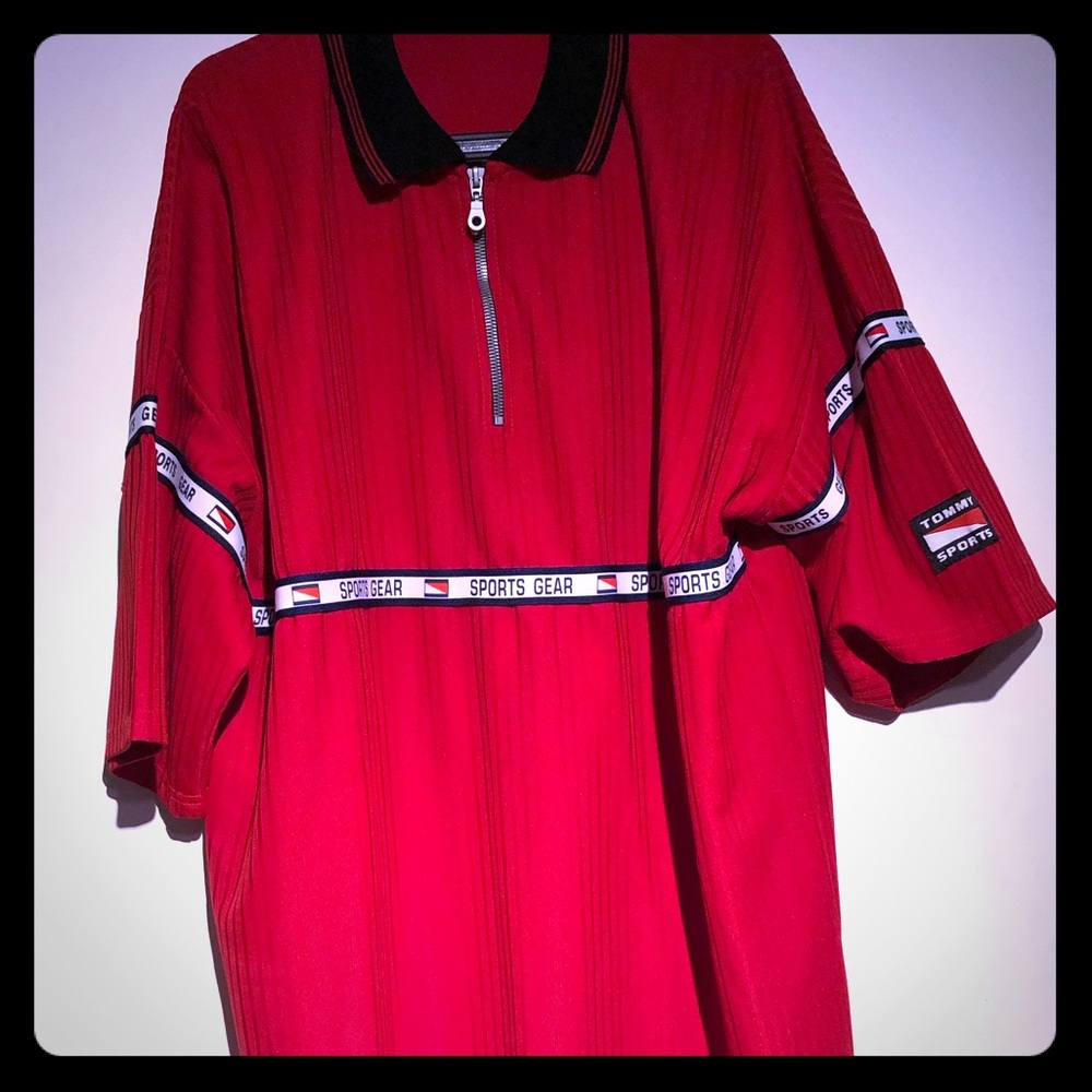 Vintage Tommy Sport Polo Quarter Zip